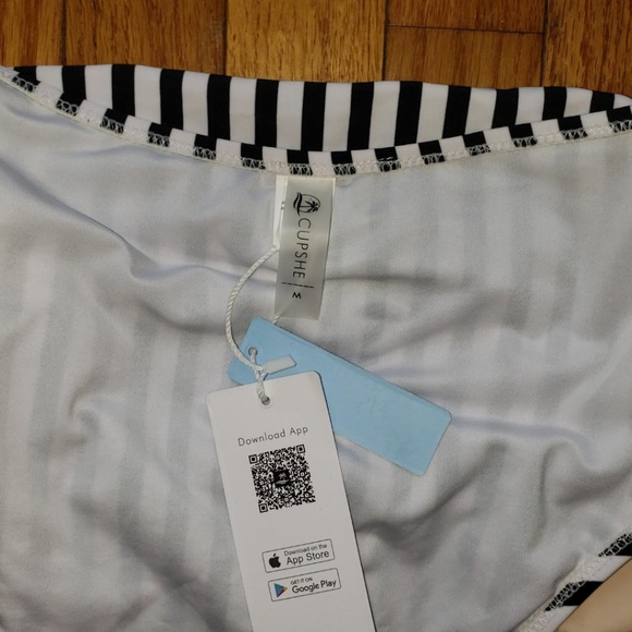 NWT CUPSHE Hi Waisted Backless One-Piece Swimsuit - Picture 4 of 10